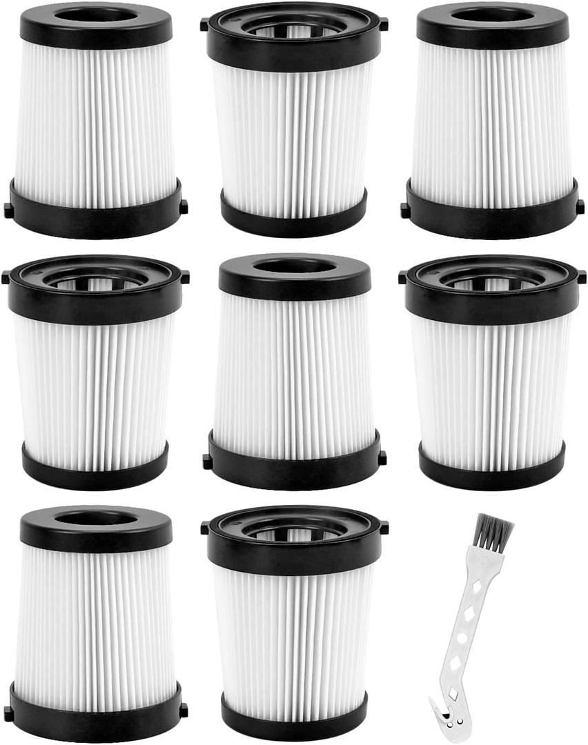 FSV001 Replacement Filter Compatiable with Fabuletta FSV001, FSV101, Girnoor G160 and G165 Afoddon A300 Cordless Stick Vacuum Cleaners Series 8 Pack