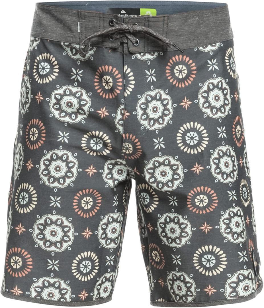 Quiksilver Mens Hempstretch 19" Boardshort (30, Scallop/Tarmac)