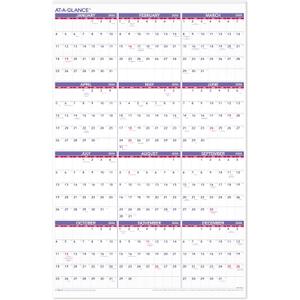 AT-A-GLANCE 2026 Wall Calendar, Monthly, 24" x 36", Extra Large, Paper (PM122826)