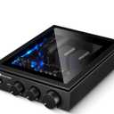 P60 Bluetooth Stereo Amplifier for Passive Speakers, 300W x 2 TPA3255 2 Channel Mini Class D Home Audio Amp with PFFB, Bass Treble Control for Outdoor/Bookshelf/Turntable Speakers