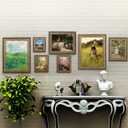 ArtXO 20x24 Canvas Frame Brown-Gold, for 20x24 Painting Up to 1in Deep