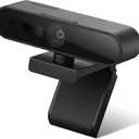 Lenovo Performance FHD 1080p Webcam USB-C,Log-on with Windows Hello, Dual Microphones, 95 Degree Lens and 4X Digital Zoom, Sliding Privacy Shutter, Black