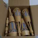 Solar Outdoor Lights  Torches with Flickering Flame for Garden Decor, Waterproof Garden, Outdoor Patio & Pathway Yard Decorations with Flame Torches - 4 Pack