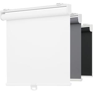 Indoor Cordless Roller Shades for Windows,Light Filtering Rolled Up Blinds with Spring System,Thermal Insulated UV Protection Fabric for Home and Office (White,48" W x 72" H)