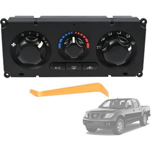 HVAC Control Module 27510-JS60B, 27510JS60B Front Climate Control Module Panel Compatible with Nissan Frontier/ Navara D40 2008-2012 Heater A/C Control Switch Panel Module with Tooltool