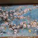 Abstract Flower Picture Wall Art: Dogwood Painting Hand Painted Artwork on Canvas for Living Room (40''W x 20''H,Multi-Sized)
