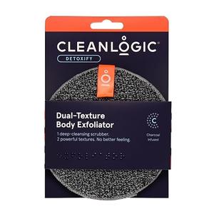 Cleanlogic Charcoal Exfoliating Body Scrubber, 1 piece