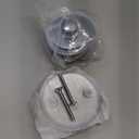 All Metal Lift & Turn Bathtub Drain Kit with Two-Hole Overflow Faceplate, Replacement Bath Tub Drain Trim Set Fine/Coarse Thread Conversion Kit Assembly, Tub Drains and Overflow -Chrome Plated