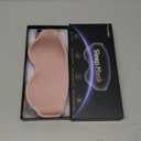 3D Eye Mask Sleep Mask for Men & Women, 100% Pressure-Free & Light Block-Out Eye Mask for Sleep with Easy Adjustable Strap, Night Eye Cover for Travel, Pink