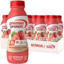 Premier Protein Shake, Strawberries & Cream, 30g Protein, No Added Sugar, 24 Vitamins & Minerals to Support Immune Health, 11.5 fl oz, 12 Pack (EXP 08/31/26)