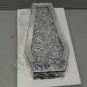 Crushed Diamond Mirror Vase Silver Flower Vases for Decor Bling Crystal Glass Vase for Room Decor, 12 Inches (Can Hold Water)