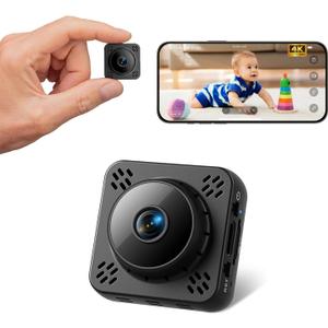 Hidden Camera, Nanny Cam Wireless, 2K Mini Security Camera WiFi/No WiFi Use, Free Cloud & SD Storage, Nanny/Pet/Baby Monitor with Magnetic Mount - 2025 Upgraded