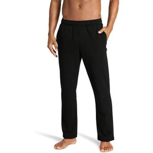 Jockey Men's Casualwear Lightweight Fleece Sweatpant (Large, Black)