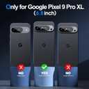 JAME for Google Pixel 9 Pro XL, [Compatible with Magsafe] Slim Fit Pixel 9 Pro XL Cover Translucent Matte with Protective Camera Bezel Anti-Slip, Black(MagSafe)