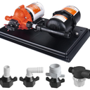 SEAFLO 33 Series Water Pump and Accumulator Tank System - 115V, 3.3 GPM, 45 PSI, 0.2-Gallon Tank | Reduces Cycling | For Marine, RV, Off-Grid, and Home Use