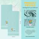 2 Pcs Hummingbird Hand Towels for Bathroom Decorative Fancy Bathroom Towels Embroidered 100% Cotton Spring Bath Towel 13.4x29 Inch for Home Kitchen Dcor (Blue, Hummingbird)