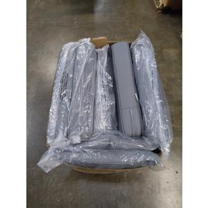 EAGLE PEAK Outdoor Deep Seat Patio Seat Cushion Set, 25 x 25 x 5 inch, 2-Piece Back Chair Cushion, Set of 7 , Gray