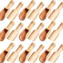Arroyner 30 PCS Mini Wooden Spoon Mini Bamboo Spoons Small Bath Salt Spoon Small Spice Spoons for Sugar Scrubs, Spices, Bath Salts, Cooking