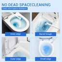 50PC Toilet Bowl Wand Refills, Disposable Toilet Brush Heads, Wall Mounted Scrubber Refill, Cleaner Refill Pads with Most Brushes for and Bathroom Cleaning