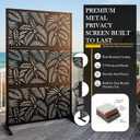 72" H Outdoor Privacy Screen, Palm Tree Privacy Panel for Patio&Backyard