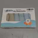 Organic Muslin Baby Washcloths 6 Pack Baby Bath Face Towel 12x12 Inch Extra Absorbent and Soft Burp Cloth and Wash Cloths for Newborn-Infants On Sensitive Skin (Blue Green Brown)