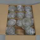 Woho 24pcs Clear Votive Candle Holders, Glass Tea Lights Candle Holder for Wedding Table Centerpiece, Vintage Tealight Candle Holder Decor for Anniversary, Bridal Shower Christmas Party