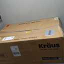 KRAUS Bellucci 32 in. Undermount Workstation Granite Kitchen Sink in Metallic Black with Accessories, KGUW2-33MBL