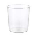 Bathroom Trash Can 6.5 x 5.7 x 6.1 Inch Small Trash Can Plastic Wastebasket Large Capacity Clear Round Garbage Can for Bathroom Bedroom Office Kitchen Dorm Room (S)