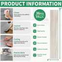 54 Sq. Ft Floor Tiles Peel and Stick Vinyl Floor 36 x 6 inch Luxury Self Adhesive Waterproof Flooring Planks DIY for Kitchen, Living Room, Shops, RV, Wood Look Plank, 36-Pack, Rustic White