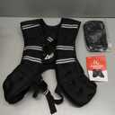 ZELUS Weighted Vest, 16lb Weight Vest with Reflective Stripe for Workout, Strength Training, Running, Fitness, Muscle Building, Weight Loss, Weightlifting (Black)