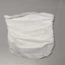 Women's Stretch High Waist Ruched Bodycon Double Layer Casual Mini Skirt (Medium, White)