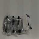 Black Command Hooks for Wall - 6 Pack Matte Black Curved Double Hooks, Multi-Use Hangers for Coats, Towels & Robes, No Damage Removable Organizers for Bathroom & Bedroom Doors