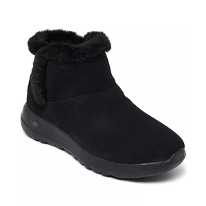 Skechers Women's On The Go Joy - Bundle Up Wide Width Winter Boots from Finish Line Black Size 6