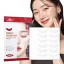 FADVAN Facial Wrinkle Patches  Overnight Smile Line Patches  Anti Wrinkle Patches for Forehead, Eyes & Lips  Face Tape for Wrinkles Overnight (120Pcs, Curve)