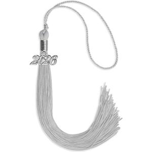 Endea Graduation Single Color Tassel with Silver Date Drop (Silver, 2026)