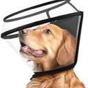 Dog Cone Collar for After Surgery,Transparent Dog Cones Alternative for Small Large Medium Size Dogs,Adjustable Depth Pet Recovery Collars,Elizabethan Collar for Dogs Stop Licking Wound(XL)