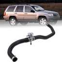 Reinforced Aluminum Upper Radiator Hose Fits 2011-2020 Dodge Durango,2015-2019 Challenger/Charger,2012-2017 Journey,2003-2004 Neon,2000-2020 Jeep Grand Cherokee,2003-2008 Chrysler PT Cruiser