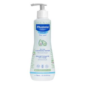 Mustela Baby Cleansing Water - No-Rinse Micellar Water - with Natural Avocado & Aloe Vera - for Baby's Face, Body & Diaper - 1 or 2-Pack - Various Sizes