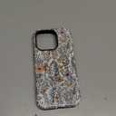 Case Compatible with iPhone 16 Pro,Hybrid 2 Layer PC Hard Shell + Silicone Protective Case, Wildflower Garden Floral Scratch-Resistant Shockproof Cover for iPhone 16 Pro