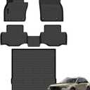 Auxko All Weather Floor Mats Cargo Mat Fit for 2025 Mazda CX-70 & CX70 PHEV TPE Liners Mazda CX70 Accessories All Season Guard Odorless Anti-Slip Floor Mats Trunk Liner