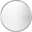 Large Silver Circular Bevelled Wall Mirror 100cm x 100cm 3ft3 x 3ft3