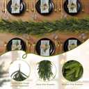 N&T NIETING 6FT Christmas Norfolk Pine Garland Real Touch Pine Artificial Faux Greenery Garlands Winter Christmas Garland for Table Mantle Fireplace Holiday Indoor Outdoor Xmas Decorations (1 Pc)