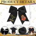 Graduation Bow Clip Class of 2026 Mexican Graduation Cap Decor Our Lady of Guadalupe Bow for Hair Graduate Gift