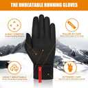 Dachgo Lightweight Touchscreen Running Gloves, Thermal Gloves Liner Warm Gloves for Cold Weather for Men Women, Perfect for Cycling Running Driving Hiking Walking Sporting (Medium)