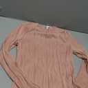 PRETTYGARDEN Women's Tops 2026 Fall Fashion Long Sleeve Crewneck Blouse Fitted Textured Basic Knit T Shirt Y2k Clothes XS