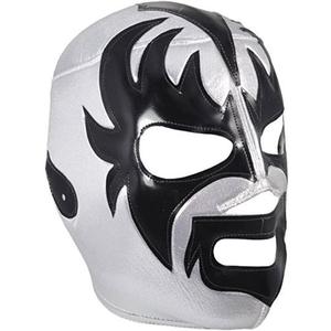 Del Mex Lucha Libre Adult Luchador Mexican Wrestling Mask Costume (Kiss (Silver/Black))
