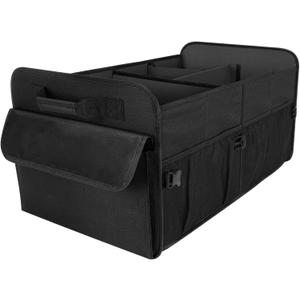 Car Trunk Organizer for SUV, 72L Large Capacity Collapsible Trunk Organizer, Car Organizers and Storage with 4 Pockets, Accessories for Women/Men, Black Car Trunk Organizer for SUV, 72L Large Capacity Collapsible Trunk Organizer, Car Organizers and Storage with 4 Pockets, Accessories for Women/Men, Black