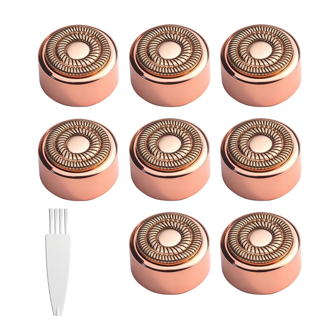 8 Pack Replacement Heads Generation 3 Compatible with Flawless Facial Hair Remover,Replacement Blades Heads Compatible with Flawless Gen 3