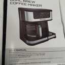 AIRMSEN 12-Cup Programmable Dual Coffee Maker  Single Serve Machine for K-Cup Pods & Ground, 1000W Fast Brew, Delay Start, 2H Keep Warm, Touchscreen, 60oz Tank, Glass Carafe  Home & Office