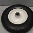 MaxxHaul 50502 12" Flat Free Solid Polyurethane Replacement Tire With 1" Bore Size With Center Hub, Fits 25mm Diameter Shaft/Axle Only, Perfect For Trailer Dolly